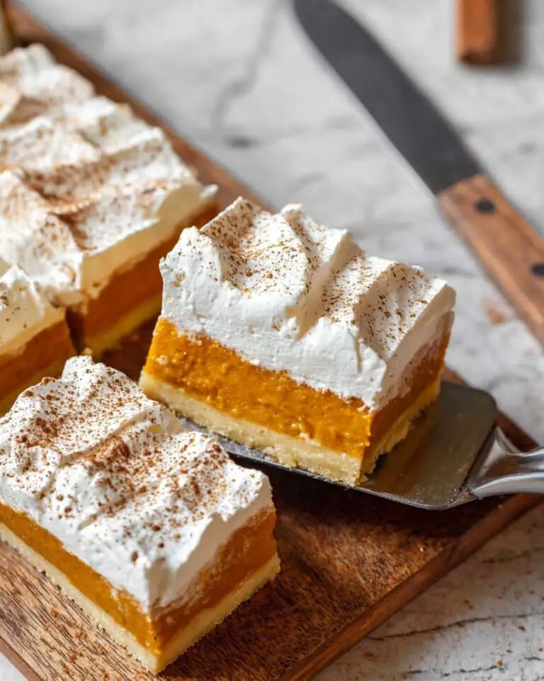 Sweet Potato Cinnamon Bars with Whipped Cream Recipe