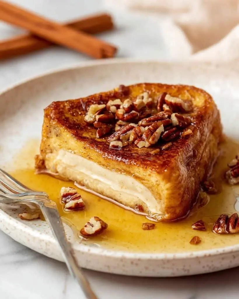 Cream Cheese Stuffed Pumpkin French Toast Recipe