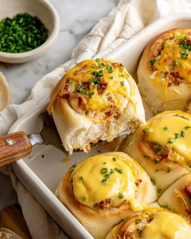 Savory Breakfast Rolls with Ham, Gruyere, Eggs, and Hollandaise Recipe