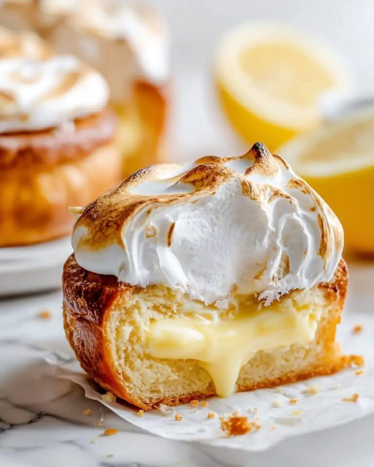 Lemon Filled Donuts with Meringue Recipe