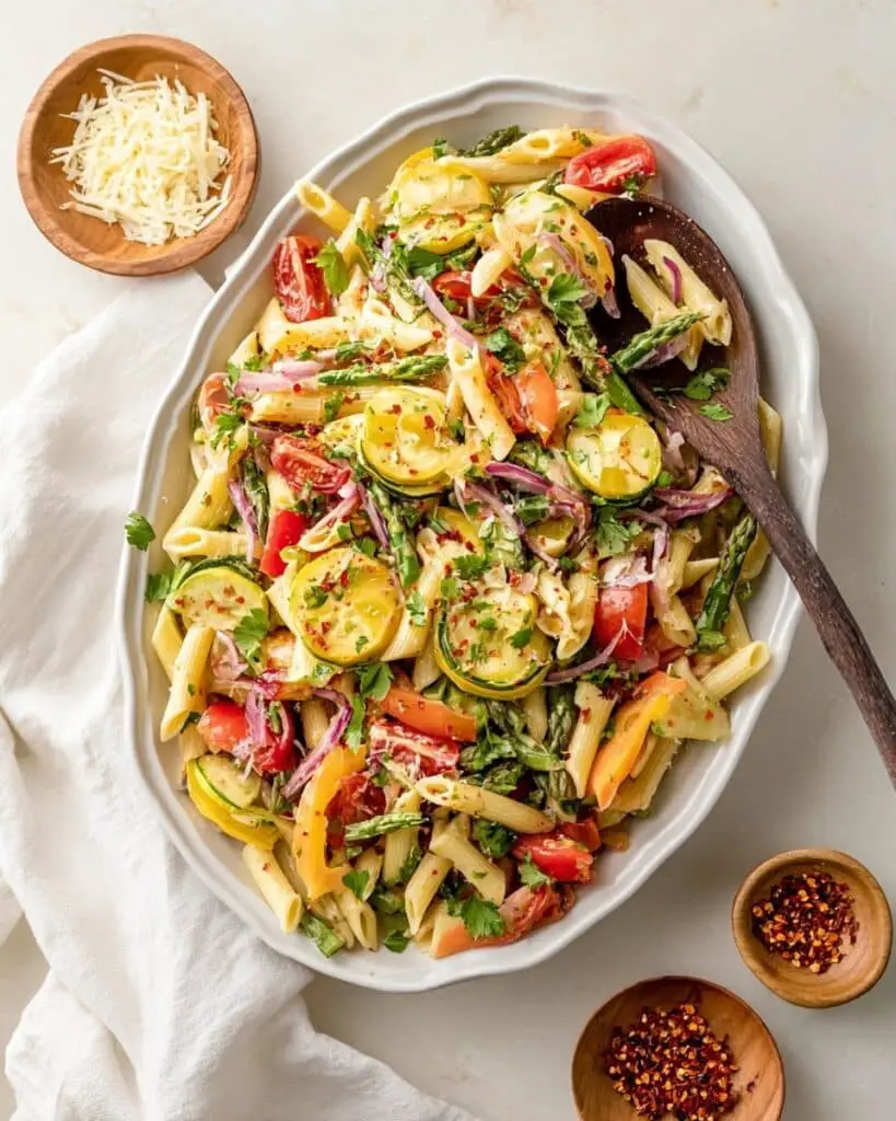 Lemony Herb Pasta Primavera Recipe