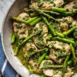 Chimichurri Chicken and Asparagus Skillet Recipe