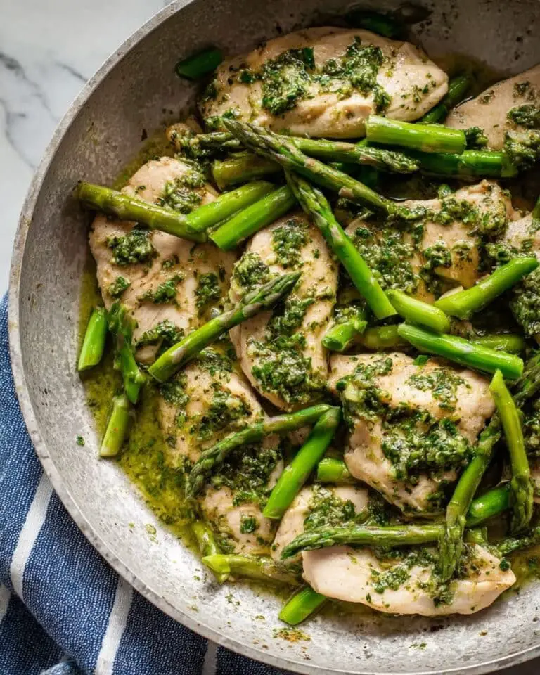 Chimichurri Chicken and Asparagus Skillet Recipe