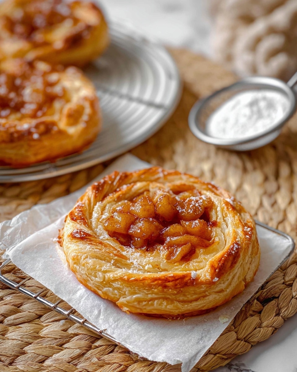 Apple Cinnamon Puff Pastry Nests with Cream Cheese Lor Confetti Recipe