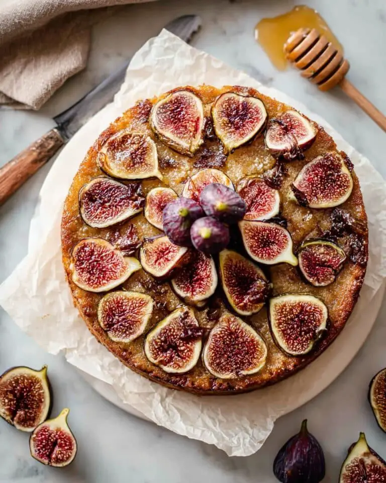 Upside-Down Almond Fig Cake Recipe