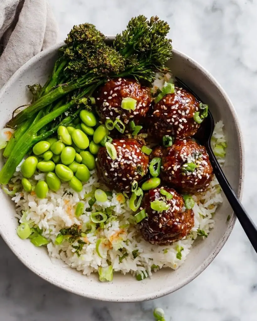 Sweet and Sticky Asian Meatballs Recipe
