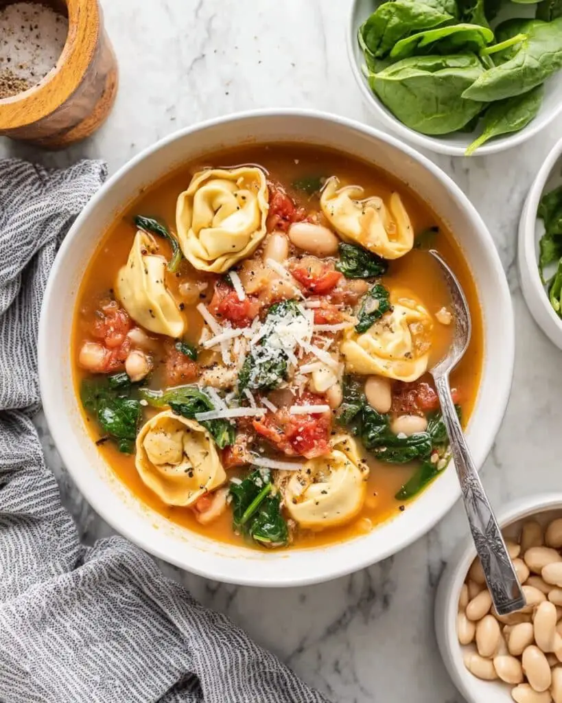 White Bean Tortellini Soup Recipe