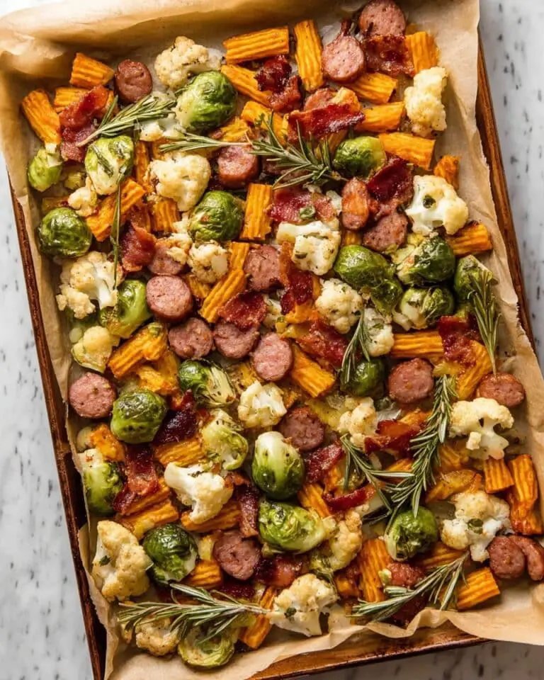 Harvest Sheet Pan Chicken Sausage and Veggies Recipe