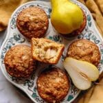 Pear Muffins with Crumble Topping Recipe