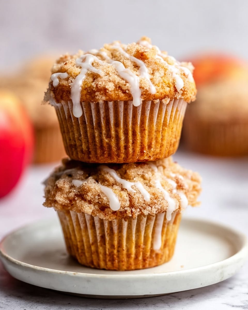 Apple Crumble Muffins with Oats Recipe